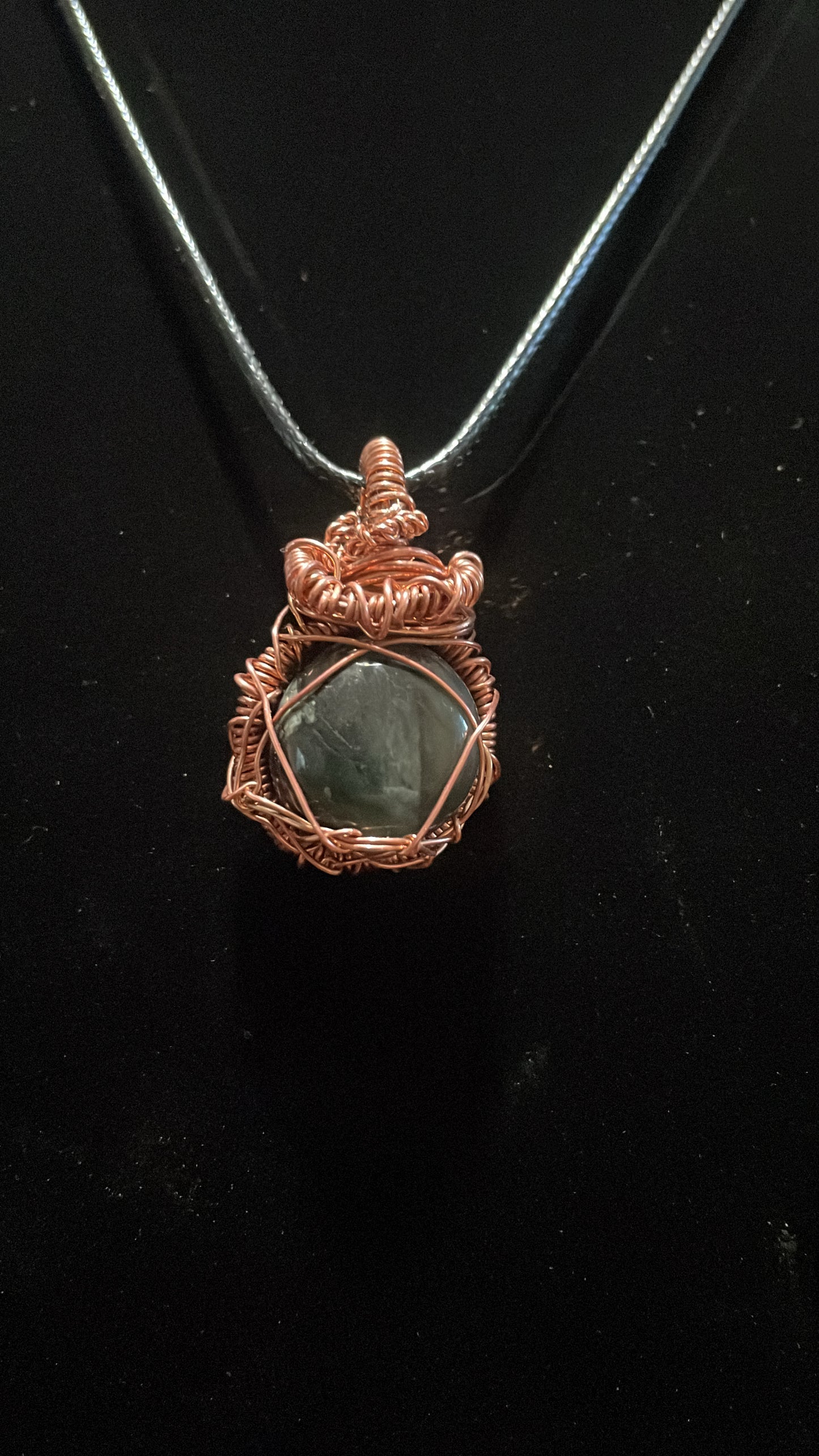 African Bloodstone Pendant (Copper)