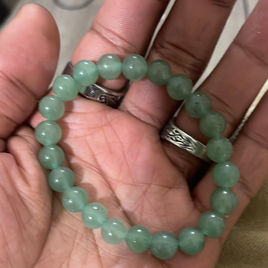 Aventurine bracelet 7"