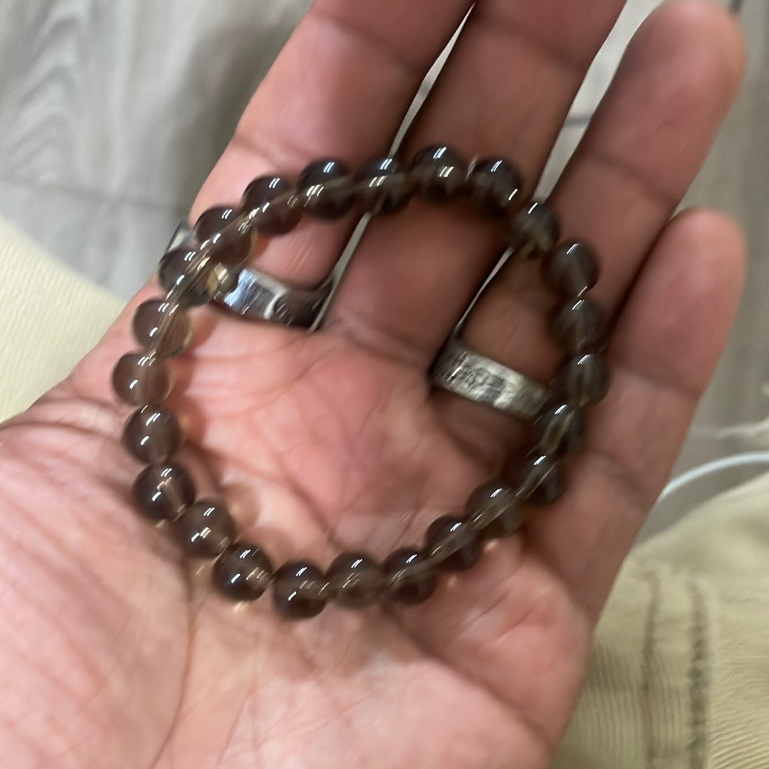 Smoky Quartz Bracelet 7"