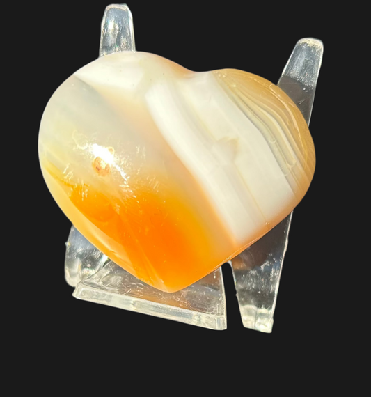 Botswana Agate Heart