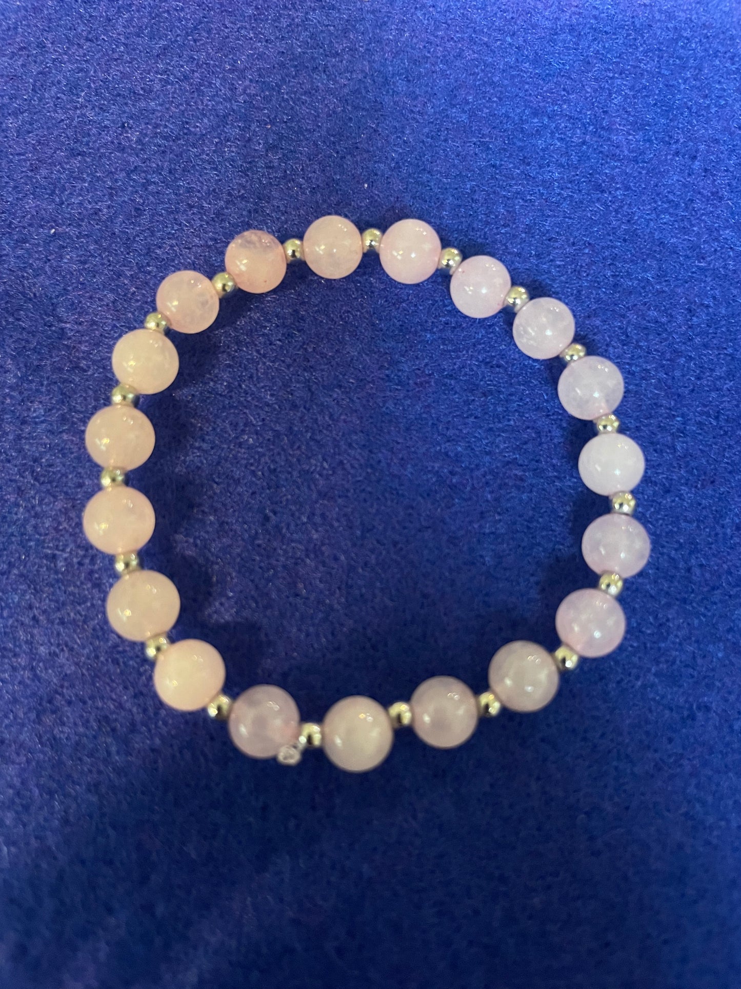 Rose Quartz Bracelet 6” 6mm