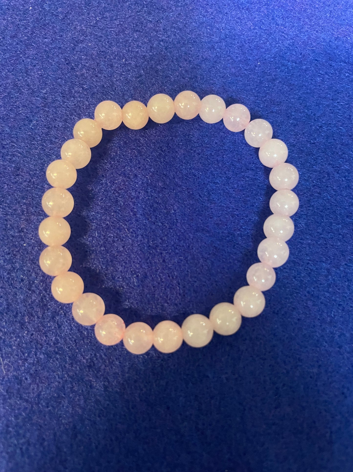 Rose Quartz Bracelet 6” 6mm