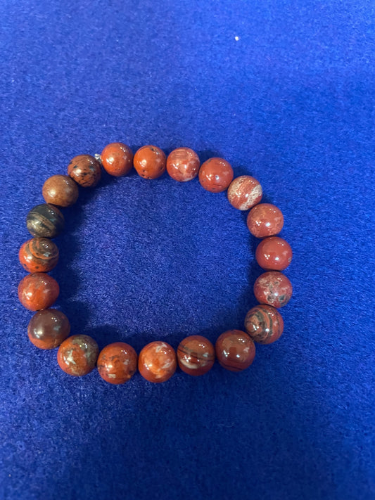 Red Jasper Bracelet 6.5”