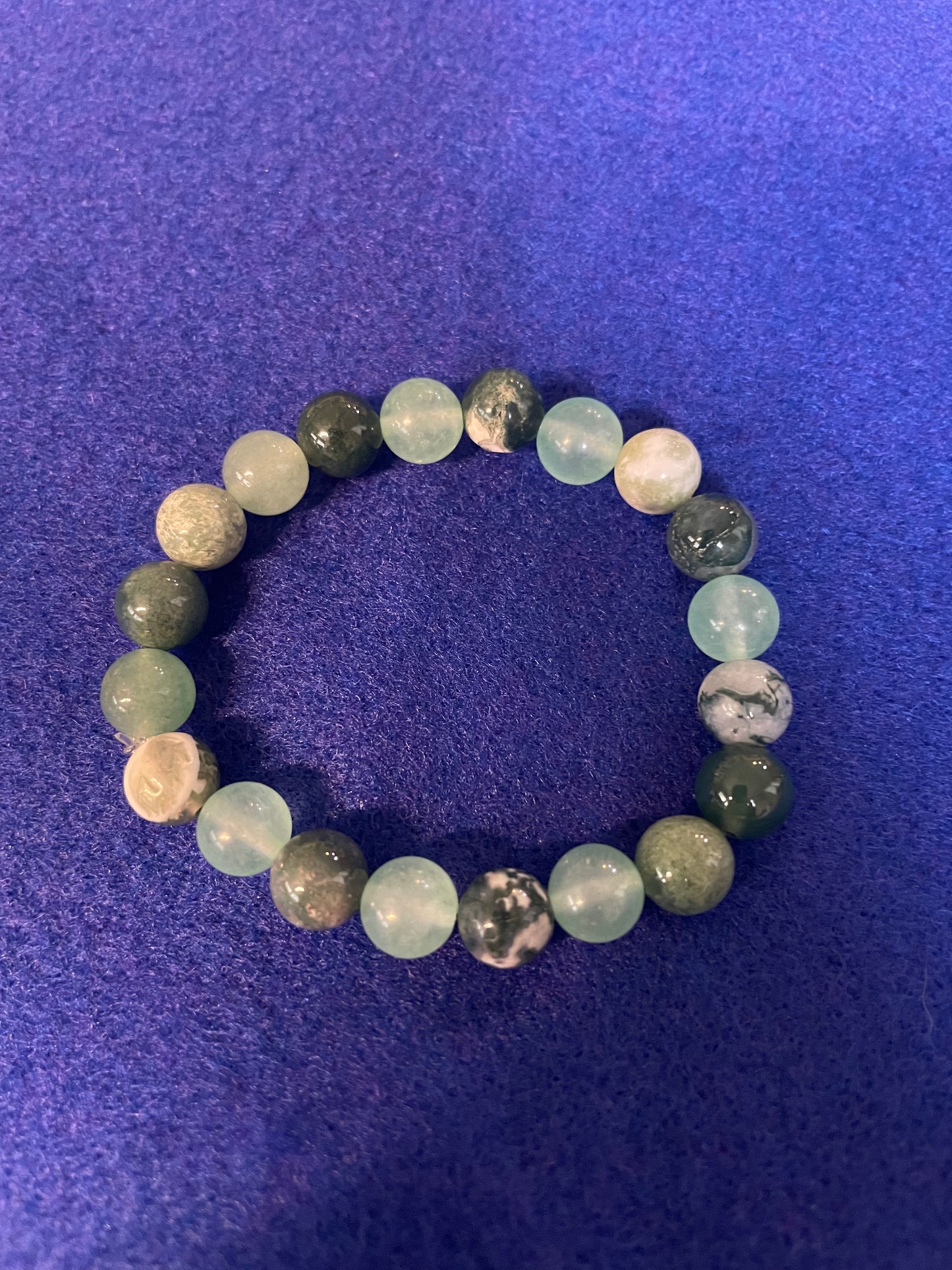 Tree Agate Aventurine Bracelet 6”