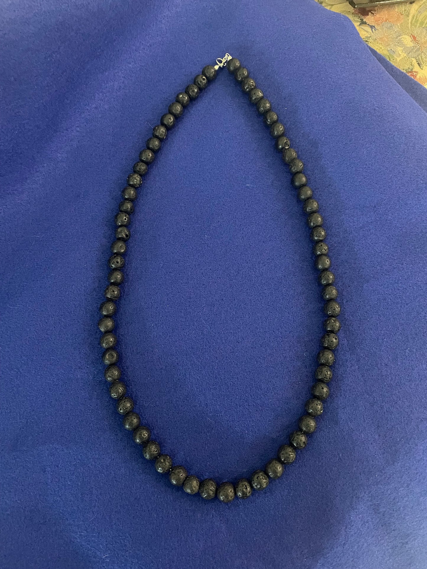 Lava Rock 10mm Beaded Necklace