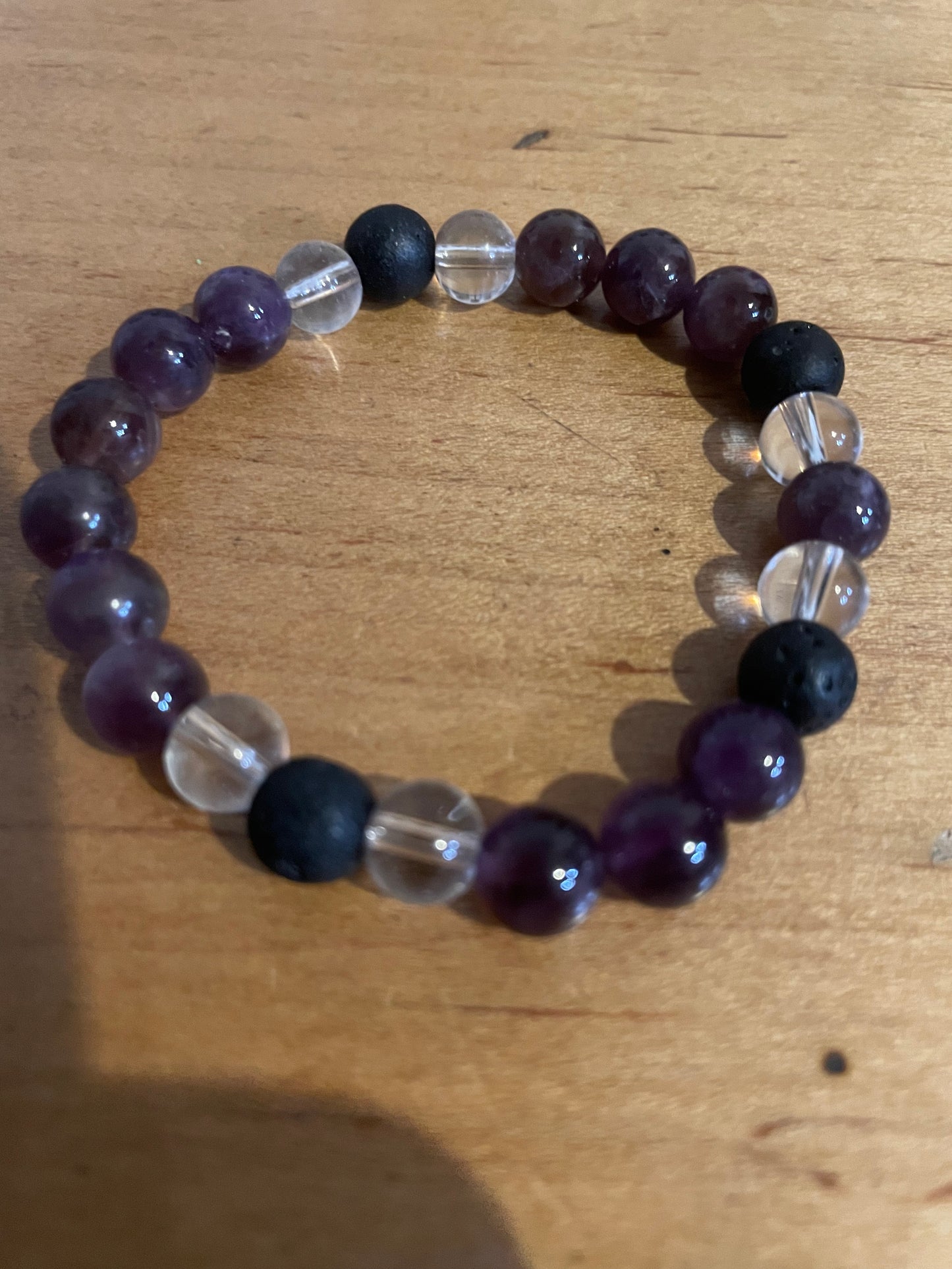 Amethyst Quartz Bracelet 7"