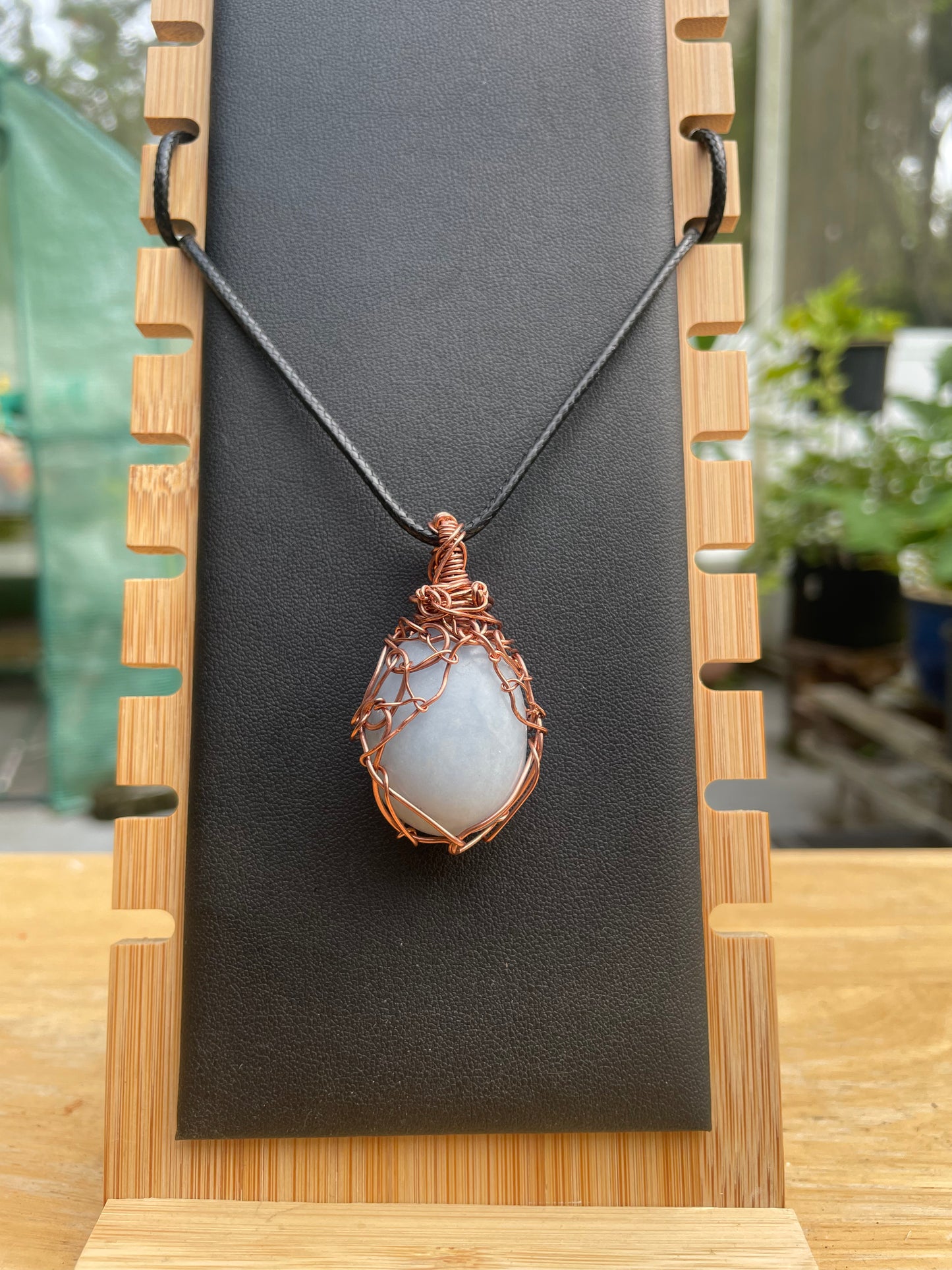 Angelite pendant (copper)