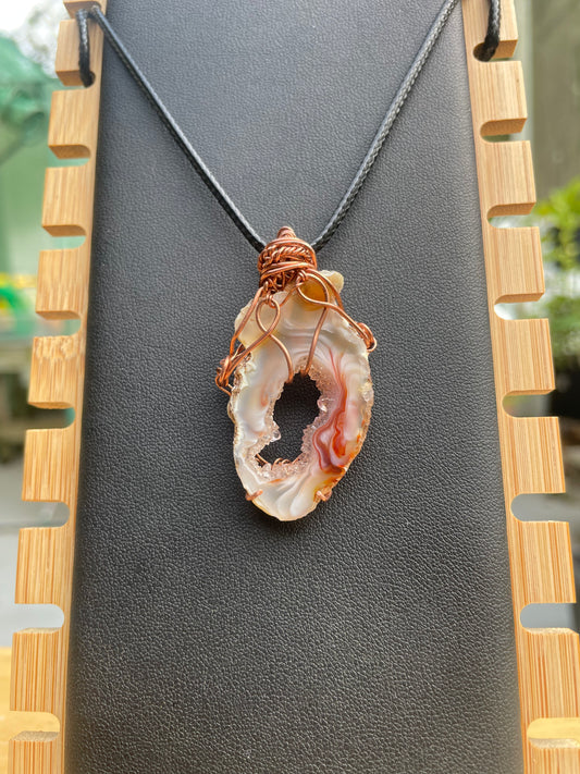 Agate pendant (copper)