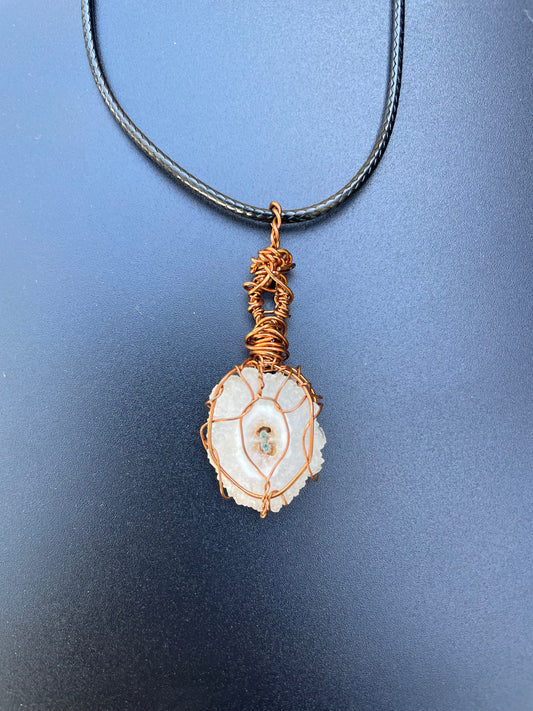 SOLAR QUARTZ ( COPPER) PENDANT