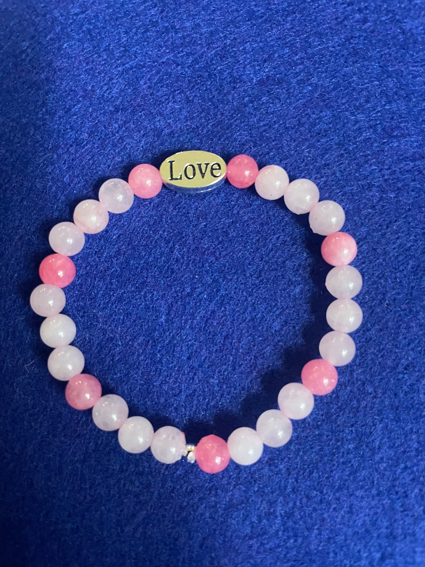 ROSE QUARTZ BRACELET 6.5"