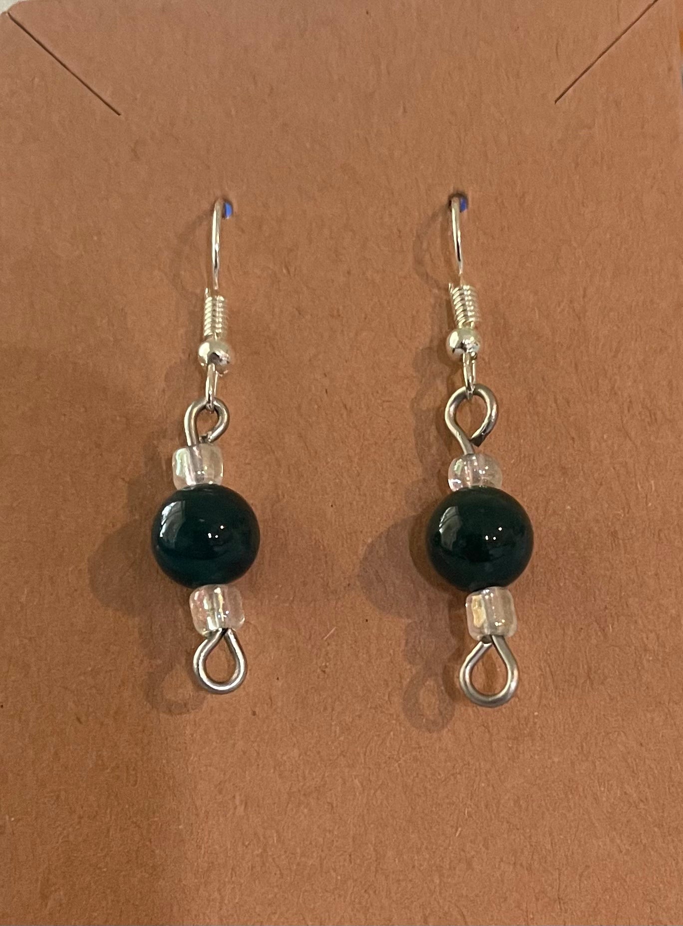 Moss Agate Earring SS