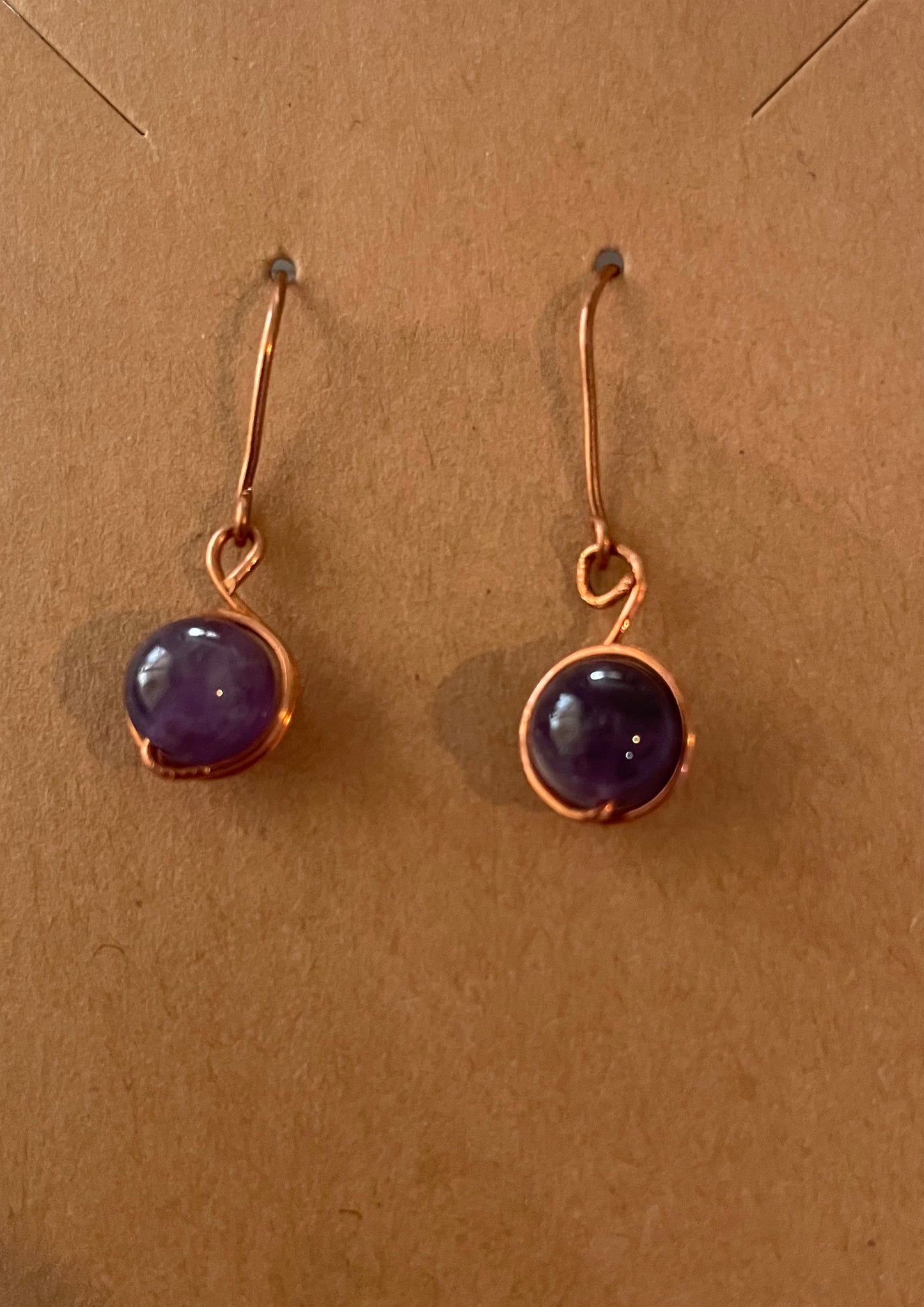 Amethyst Earring Copper