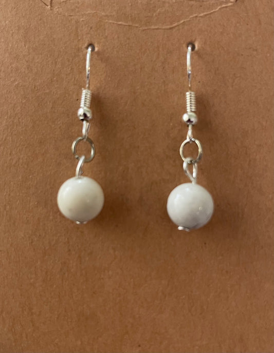 Howlite Earring SS