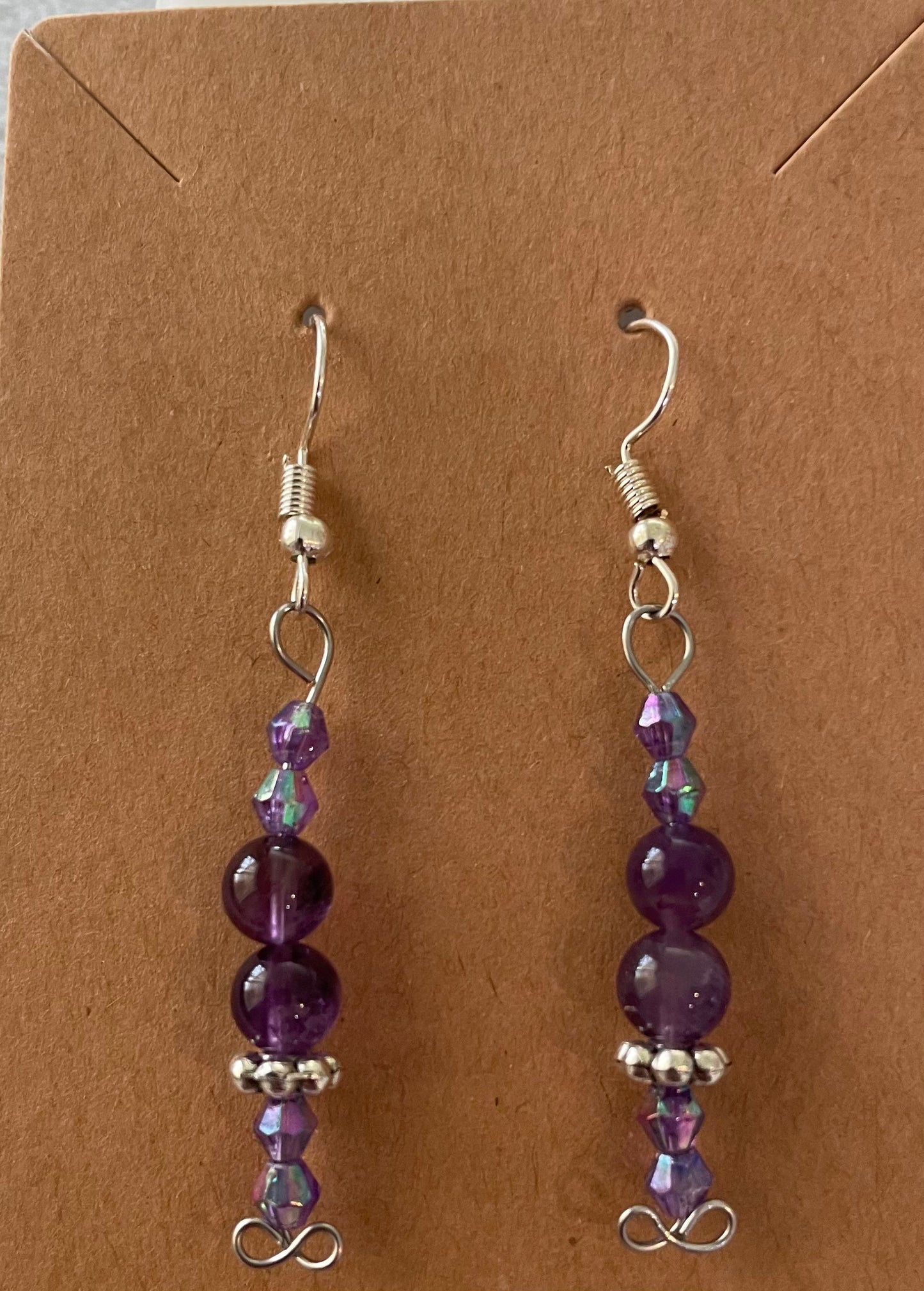 Amethyst Earring 6mm SS