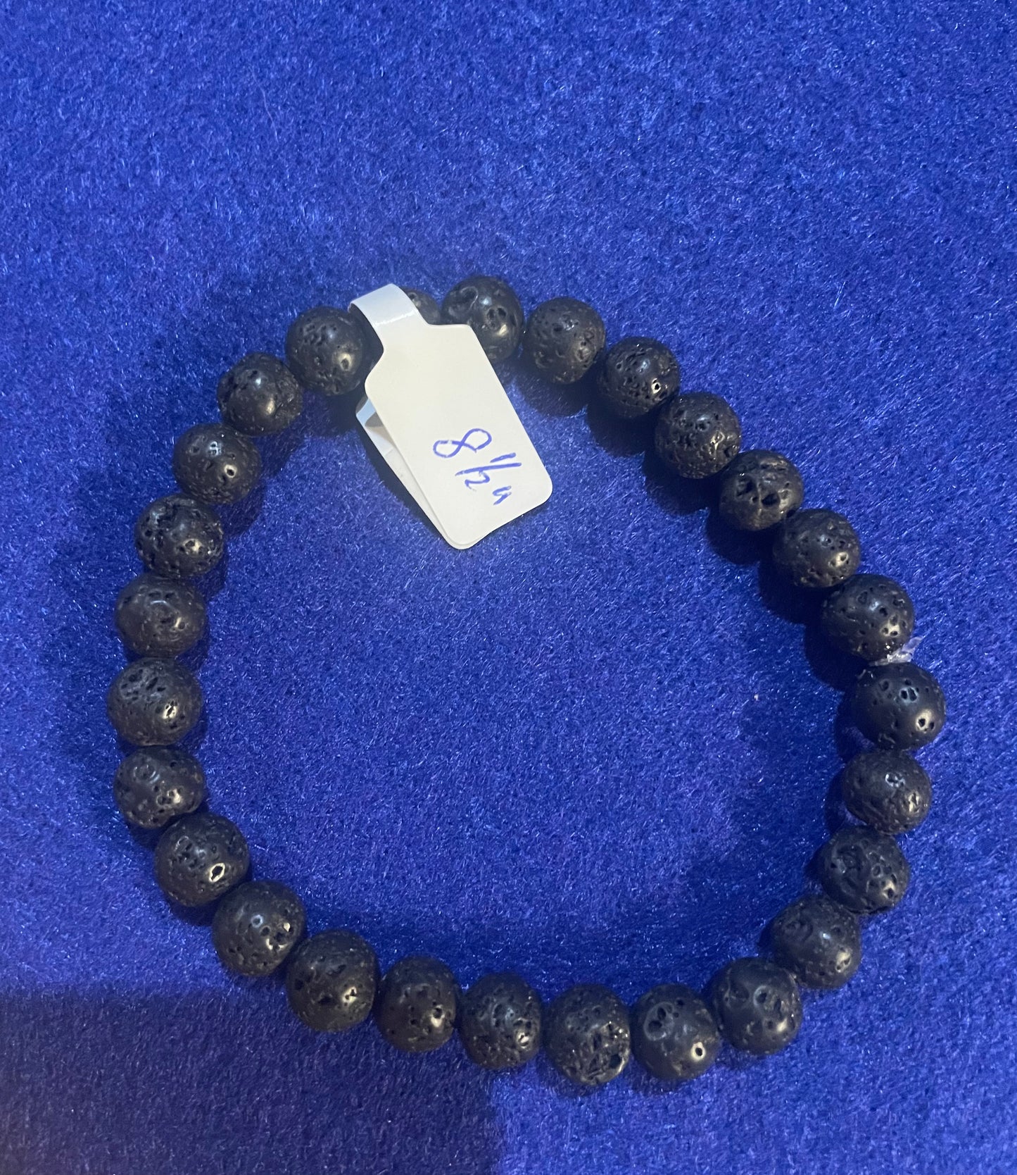 Lava Stone Bracelet 8.5"