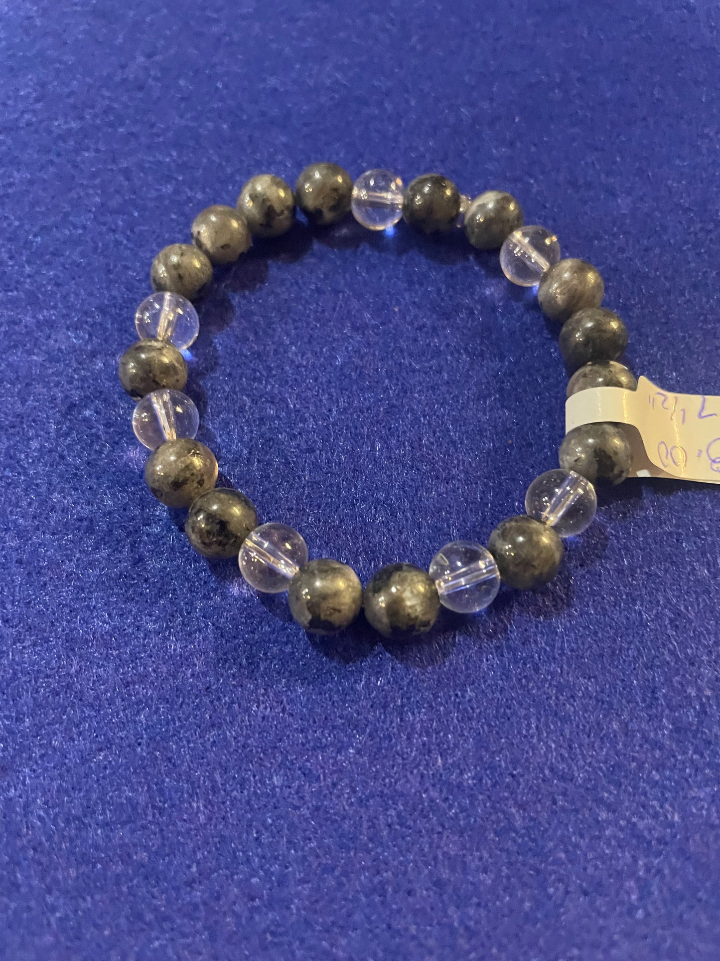 Labradorite Quartz Bracelet 7.5"