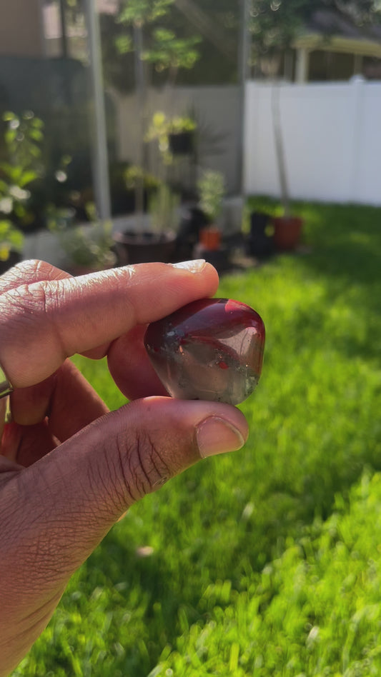 Polished African bloodstone